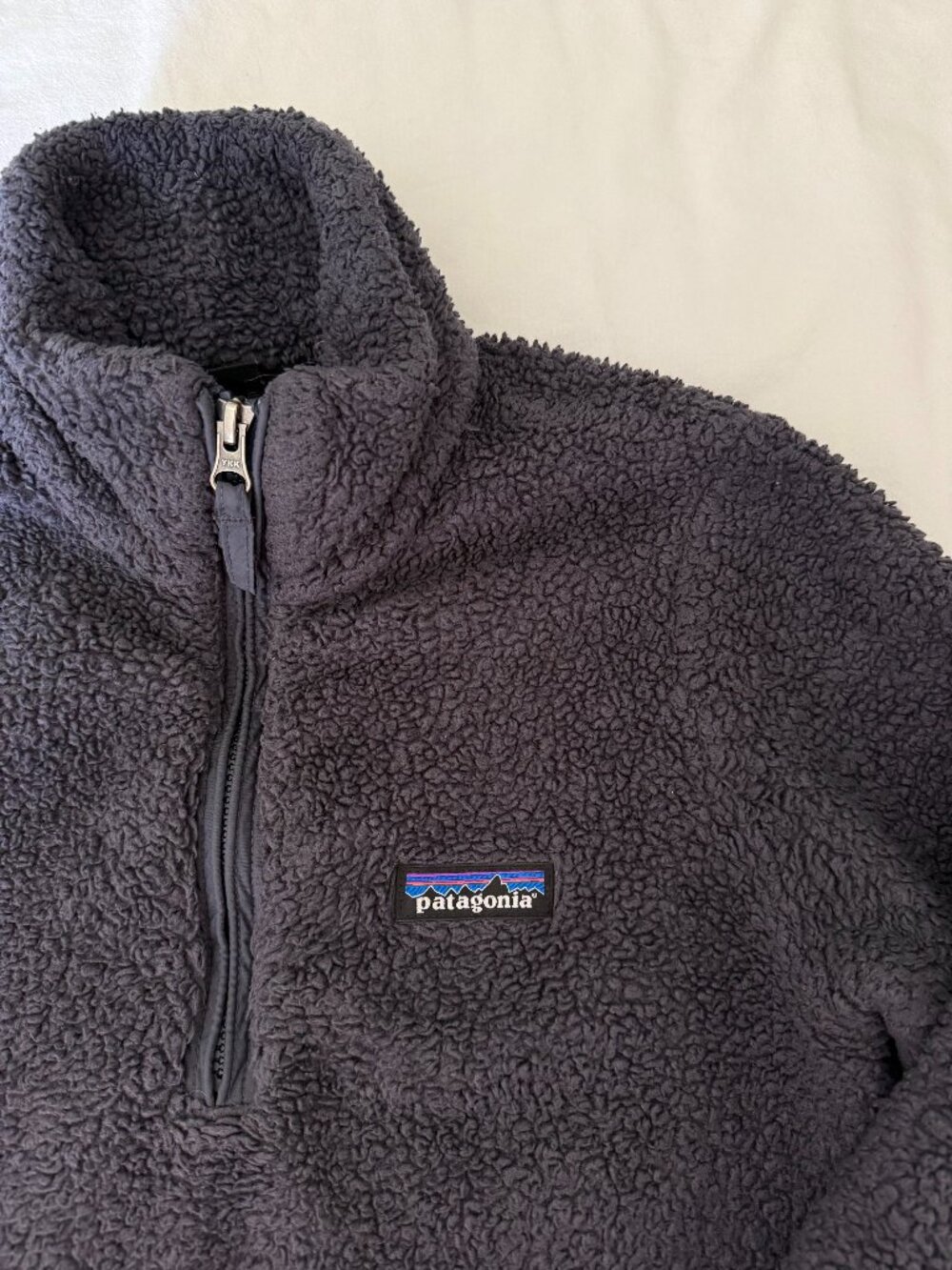 Patagonia Los Gatos 1/4 Zip Fleece Pullover Gray XS Women’s Cozy Sherpa